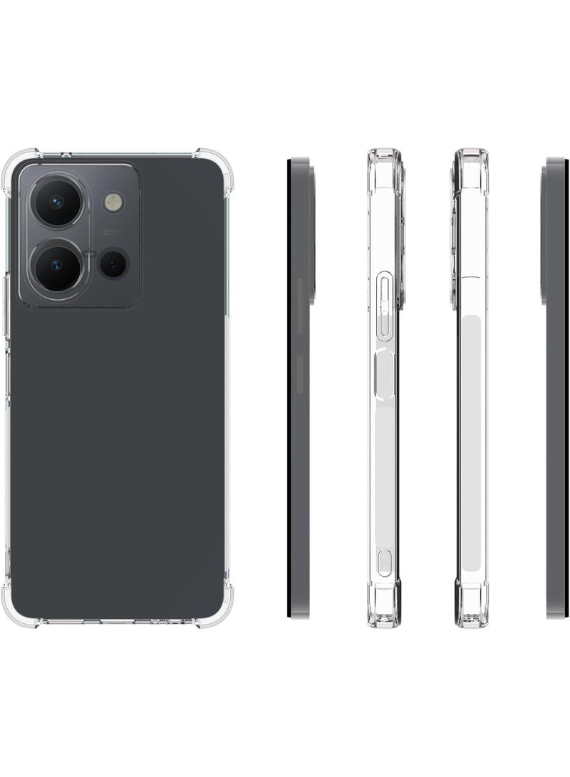 Protective Cover For Vivo Y36 4G , Slim Fit Soft Back TPU Case Flexible Silicone Cover Compatible For Vivo Y36 4G - Black